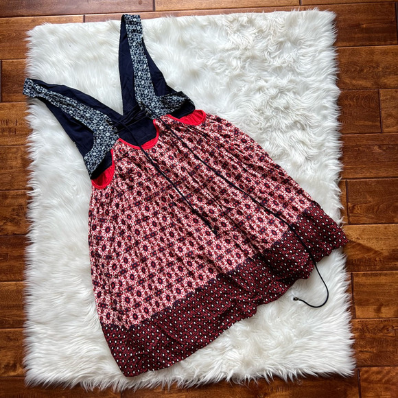 Lulus Womens Sundress Red Floral Lined Mini V Neck Sleeveless Cut Out Boho XS - Picture 2 of 6